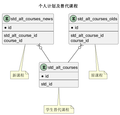 个人计划及替代课程